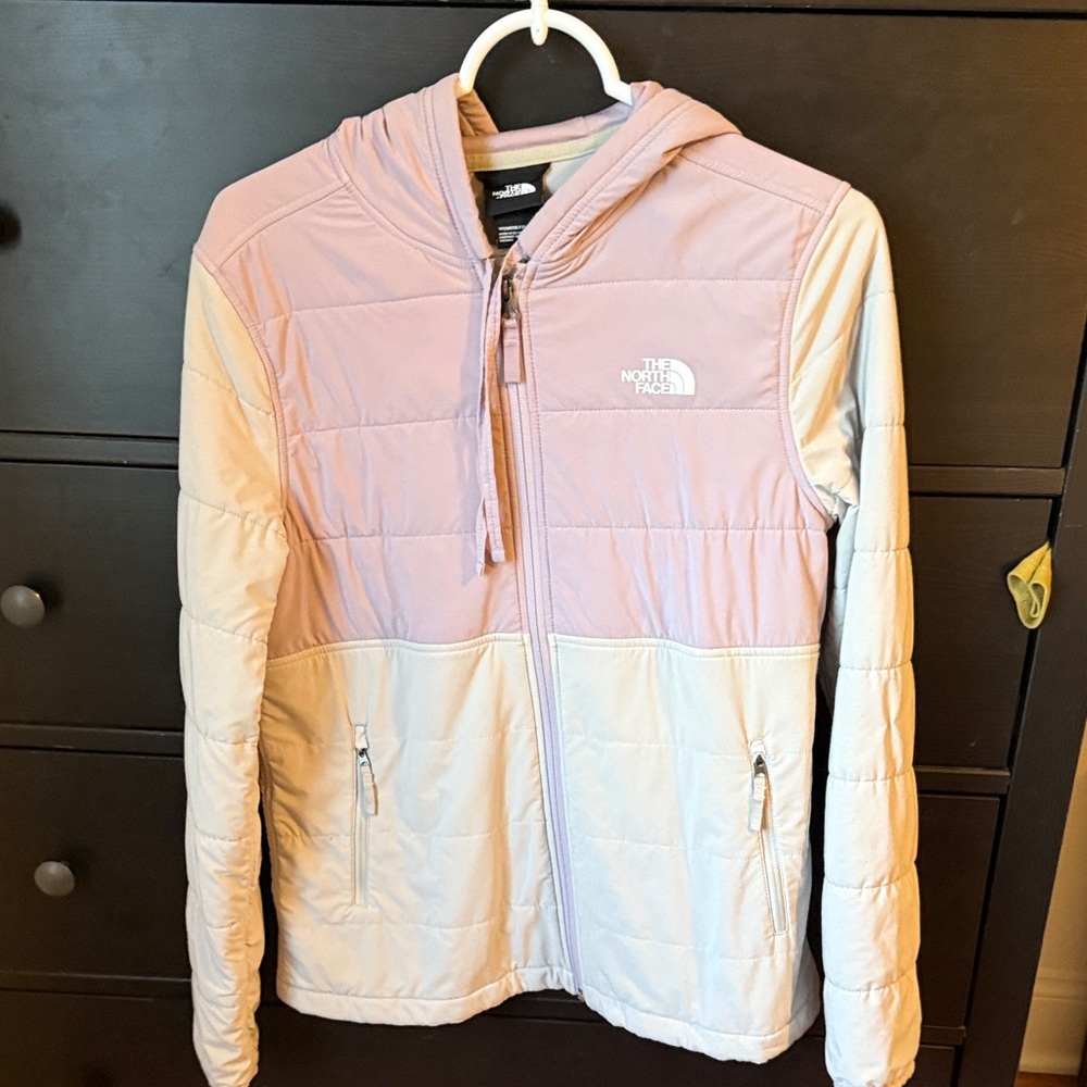 The North Face Women's Pink and Cream Jacket